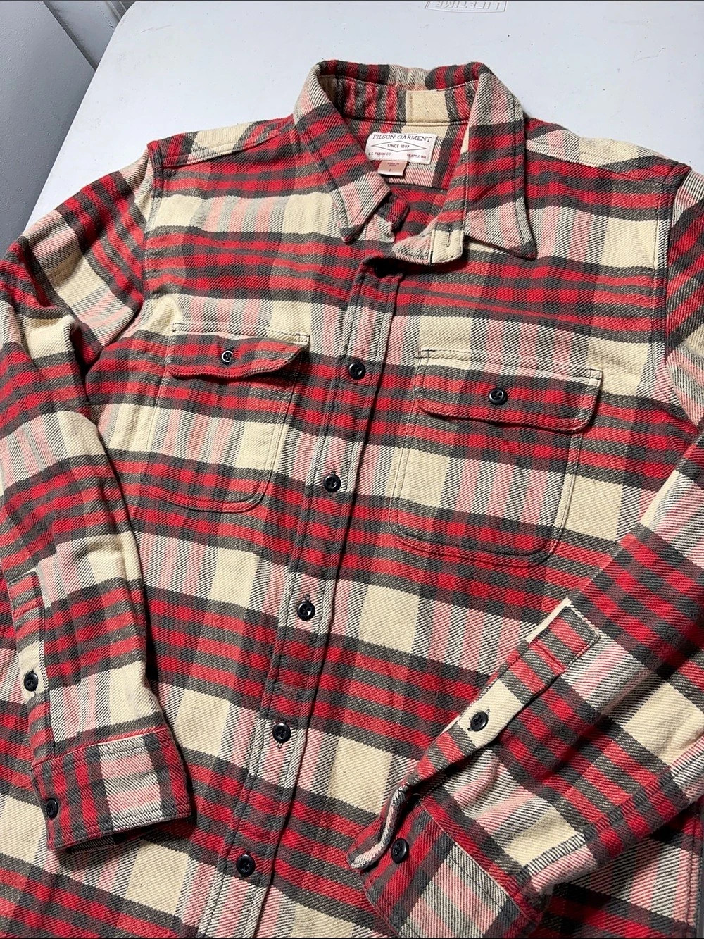 Filson Heavyweight Twill Cotton Flannel Shirt